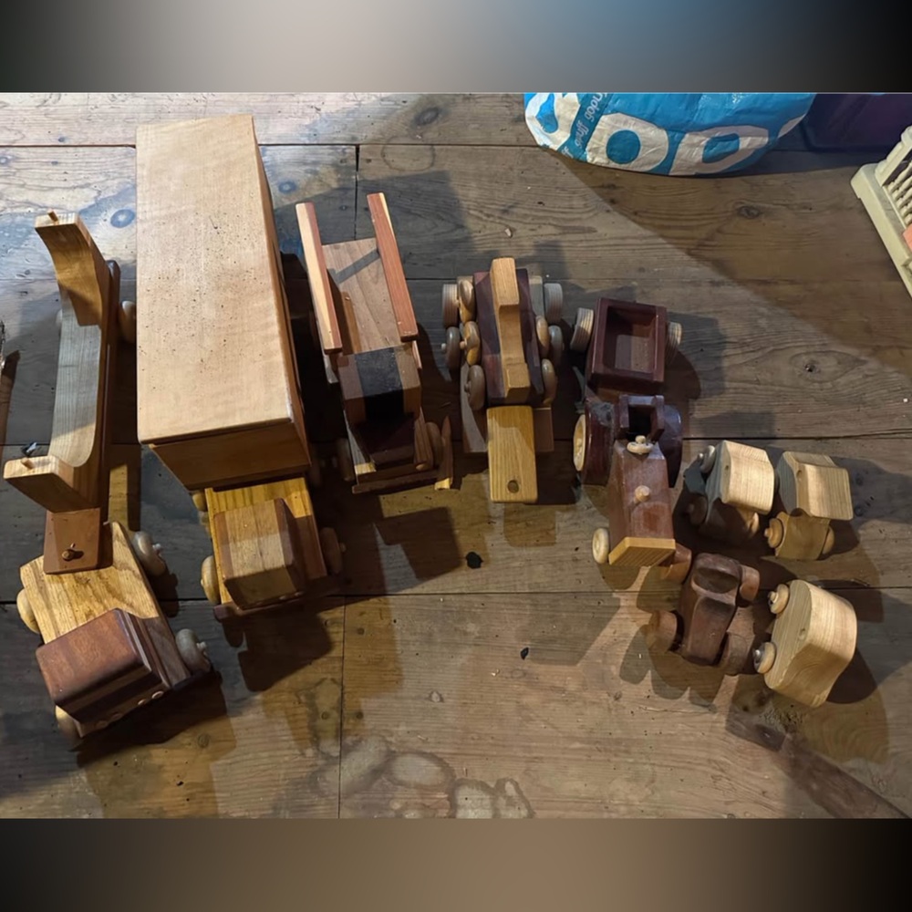 Wooden train set